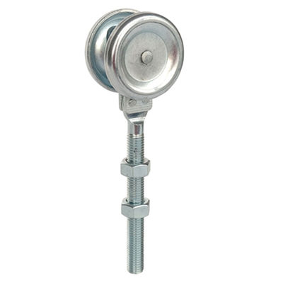 GL49A Steel Hanging Door Roller Track With Bearing Rail Track 2 Wheels Roller 55mm