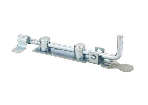 Aluminium Glass Barrel Sliding Door Bolt Steel Zinc Silver With Plated