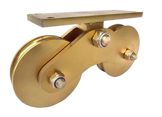 4.72 inch 120mm U Groove Sliding Gate Wheels Heavy Duty Double Bottom Mount