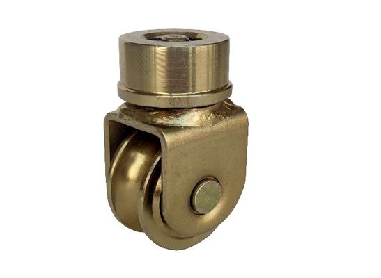 76.2mm 3&quot; Slide Gate Wheel U Groove 360 Degree Rotating Universal With Bearings