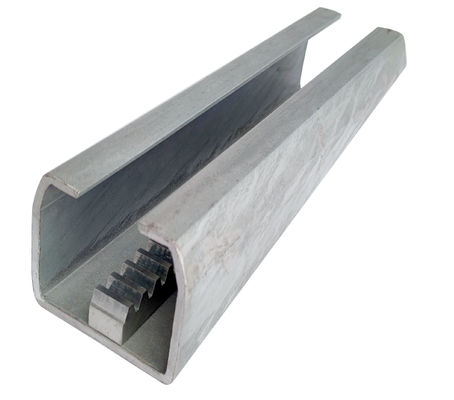 Steel Galvanized Cantilever Gate Track Profile For Self Supporting Sliding Door