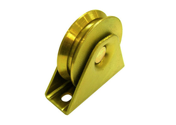 Q235 Y Groove Sliding Gate Wheel Zinc Plated Silver
