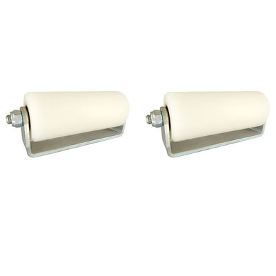 Black 3&quot; Plastic Rolling Guide Rollers White For Sliding Gates