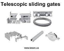 3m 4m 5m Save Space Telescopic Gate System With Ranger