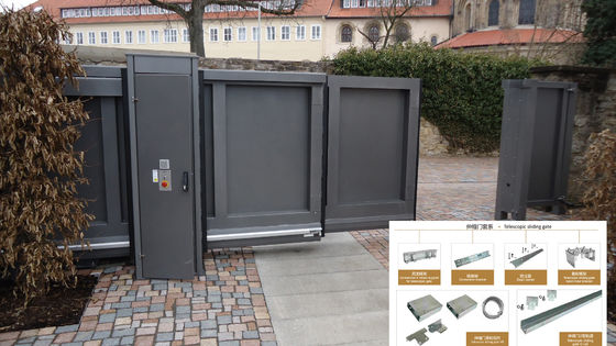 Automatic Steel Telescopic Sliding Gate Opener Motor Hardware Kits