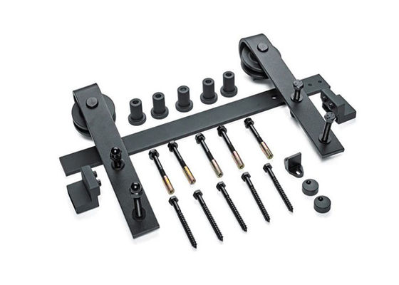Interior Sliding Barn Door Hardware With Track Matching Finish