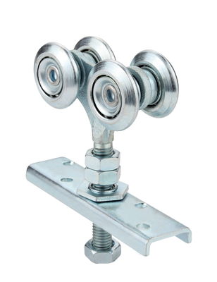 Galvanized Stainless Steel Heavy Duty Hanging Door Rollers Hardware 55mm