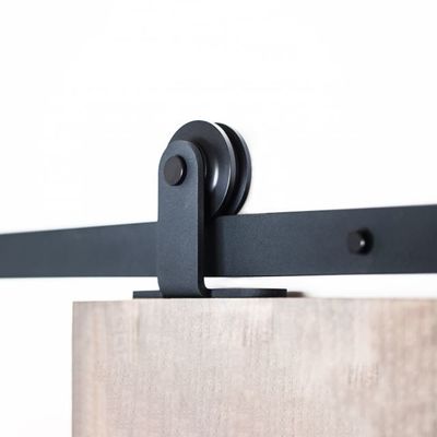 wooden interior sliding barn door hardware with 2m rail