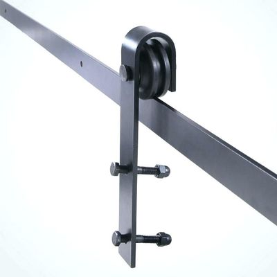 wooden interior sliding barn door hardware with 2m rail