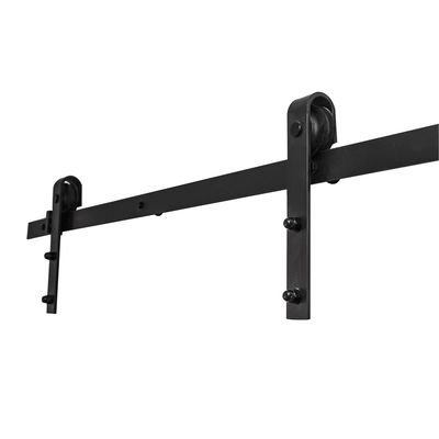 wooden interior sliding barn door hardware with 2m rail