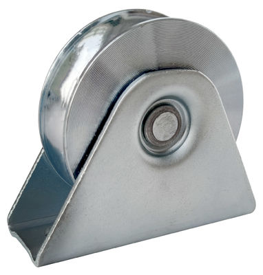 4'' U groove steel galvanized roller for iron gate with single bearing sliding gate wheel