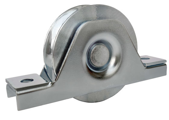 sliding door hardware wheels 4'' 101.6mm steel V groove gate bottom wheels  with 6202 bearing