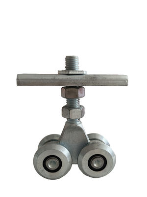 38mm Garage Industrial Sliding Door Tracks And Rollers 4 Wheel