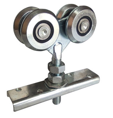 38mm Garage Industrial Sliding Door Tracks And Rollers 4 Wheel