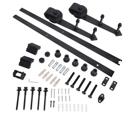 11 Foot 12ft Barn Gate Hardware Heavy Duty Barn Door Trolley Wheels  And Bracket Top Mount
