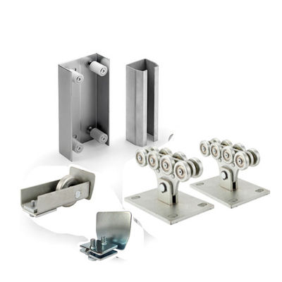 Steel Silver Galvanized Small 8 Carriages Wheels For Sliding gate automation system Cantilever Gate Wheel