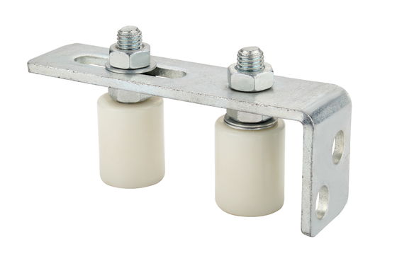 280kg Sliding Gate Guide Bracket Zinc Plated Steel Sliding Door Guide Bracket With Nylon Rollers