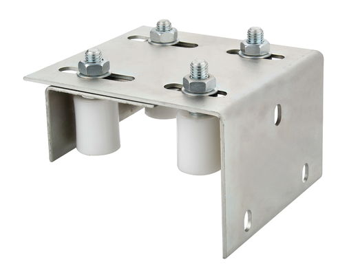 280kg Sliding Gate Guide Bracket Zinc Plated Steel Sliding Door Guide Bracket With Nylon Rollers