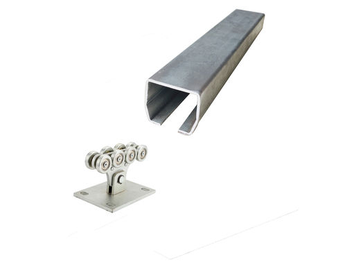 Small 6m 6 Meters Iron Silver Galvanized Cantilever Gate Track System Hardware