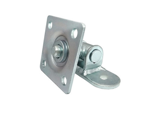 zinc plated sliding gate hinge with square plated M20