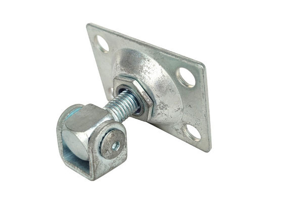 zinc plated sliding gate hinge with square plated M20
