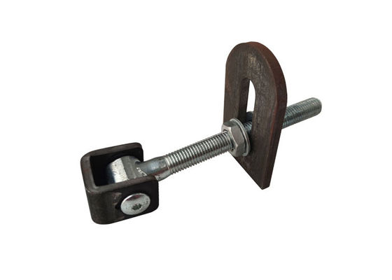 yellow galvanized out swing gate hinge with long bolt M16
