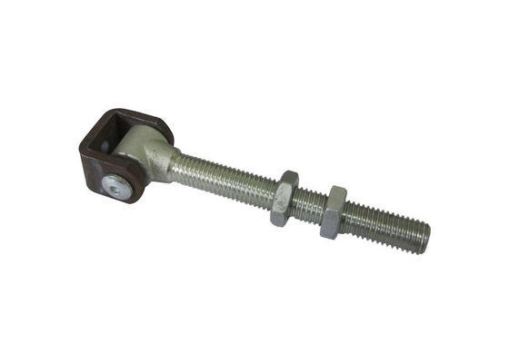 yellow galvanized out swing gate hinge with long bolt M16