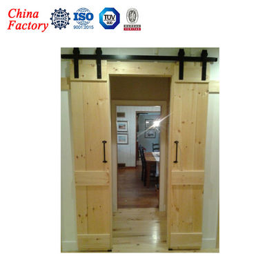 JNK Sliding Barn Gate Hardware Sliding Wood Door Hardware With Rollers Handle Latch