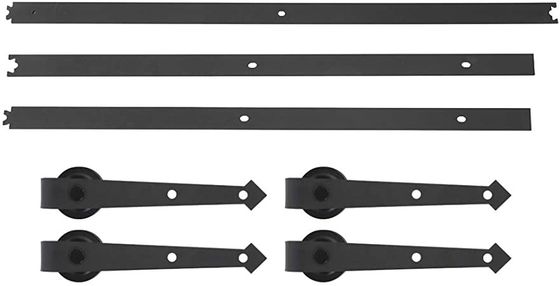 10 Foot Barn Gate Hardware Black Sliding Barn Door Hardware Rail For Cabinets