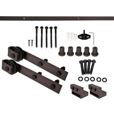 10 Foot Barn Gate Hardware Black Sliding Barn Door Hardware Rail For Cabinets