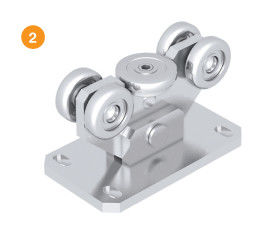 cantilever wheels heavy duty gate wheel Full 7&quot; Diameter 2 4 8 wheels