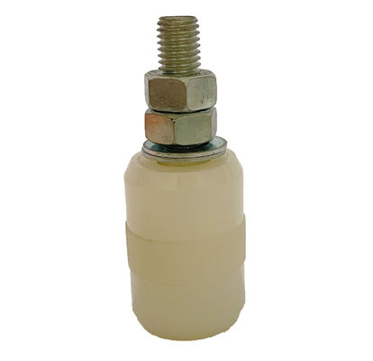 Pvc Gate Rollers And Guides M12 30x40 30mm X 40mm Zinc Plated Bulge In Middle Surface