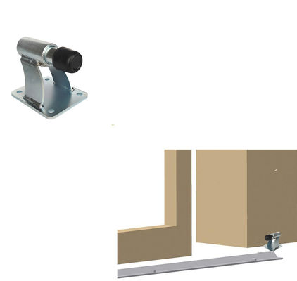 Adjustable Glass Sliding Gate End Stopper Catcher Metal Gate Stopper With Shock Absorber