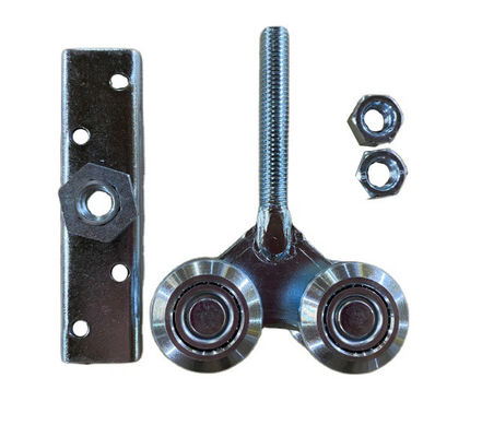 38mm Shower Barn Door Roller Wheels Four Iron Metal With Steel Balls