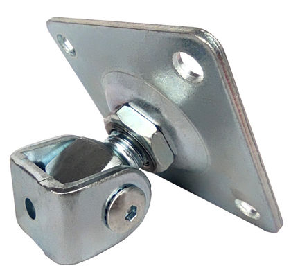 White zinc M16 hinges adjustable welding hinges with square plate swing door hinges