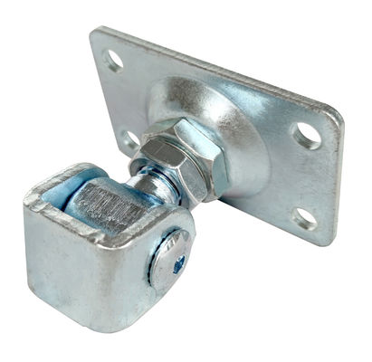White zinc M16 hinges adjustable welding hinges with square plate swing door hinges
