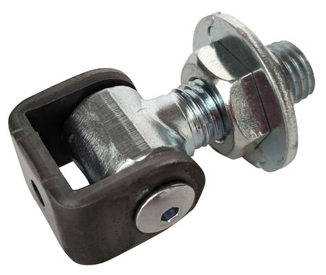 Silver zinc M16 weld on hinges swing door adjustable gate Hinge with Jionted Plates