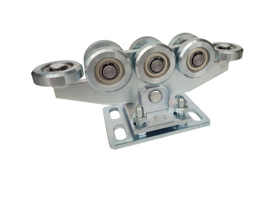 Zinc Silver Automatic Cantilever Sliding Door Roller Carriage With 8 Wheels 113mm