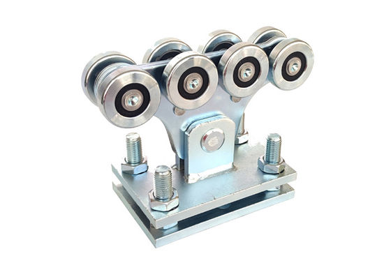 Zinc Silver Automatic Cantilever Sliding Door Roller Carriage With 8 Wheels 113mm