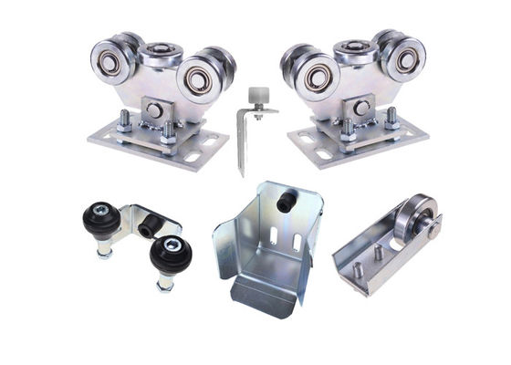 Zinc Silver Adjustable Steel  Sliding Cantilever Gate Wheel With 5 Cartridge 126mm