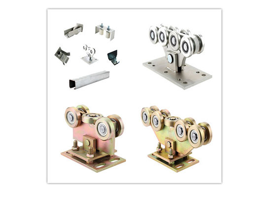 Zinc Silver Adjustable Steel  Sliding Cantilever Gate Wheel With 5 Cartridge 126mm