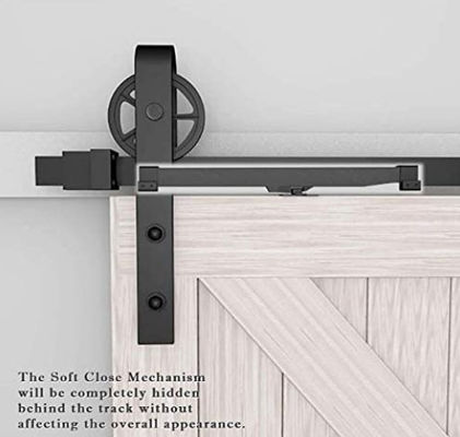14 Ft 144 Inch Barn Gate Hardware 70-160lb Soft Close Sliding Barn Door Hardware Mechanism
