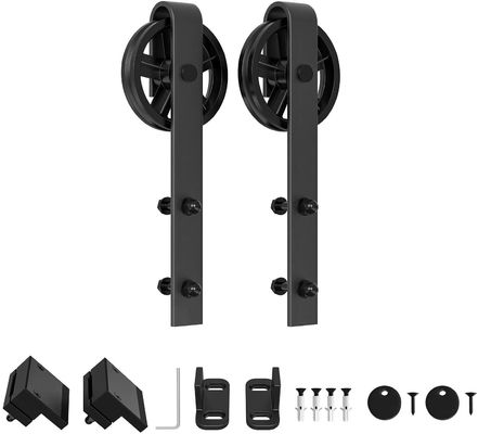 16 Inch 18 Inch Barn Gate Hardware 8ft 6.6 Ft  6 Foot 6ft Double Barn Door Hardware Kit