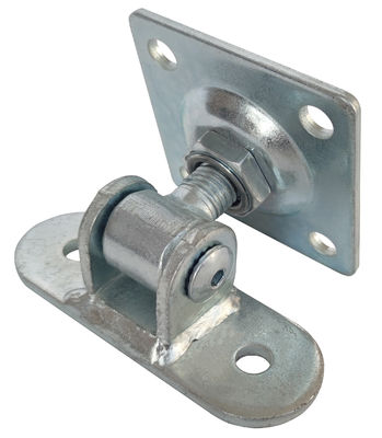 Agricultural 90 Degree Gate Hinge M16 Bolt On Adjustable With Plate