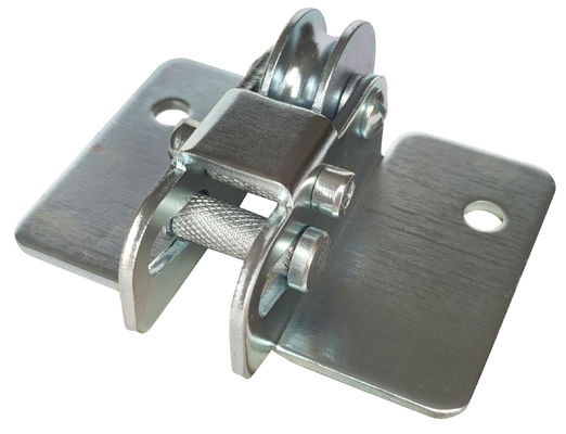Q235 Steel Galvanized Hanging Door Roller Kit With Forge Centre Plate