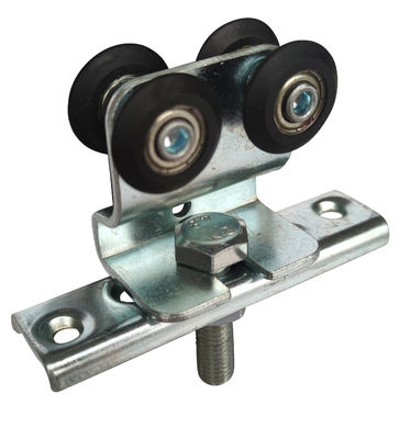 Q235 Steel Galvanized Hanging Door Roller Kit With Forge Centre Plate