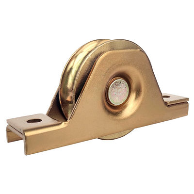Various sizes U groove single bearing galvanized steel sliding gate support wheel with interior bracket