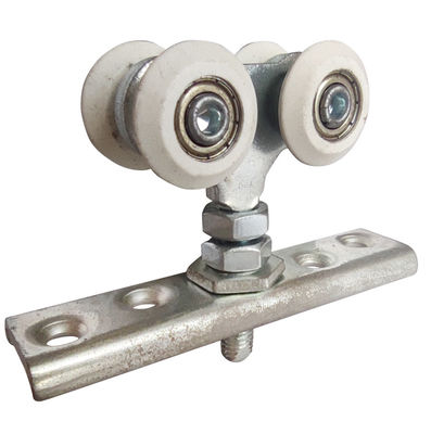 galvanized sliding door roller with 2 wheels