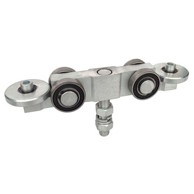 hanging door track rollers 10 wheels 52mm Machined Steel bearing white zinc