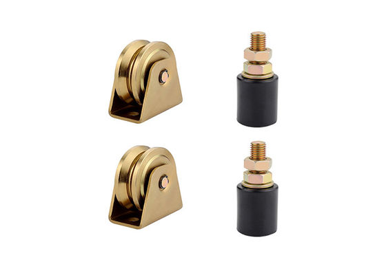 Zinc Silver Small Nylon Guide Rollers With Bearings 40mm